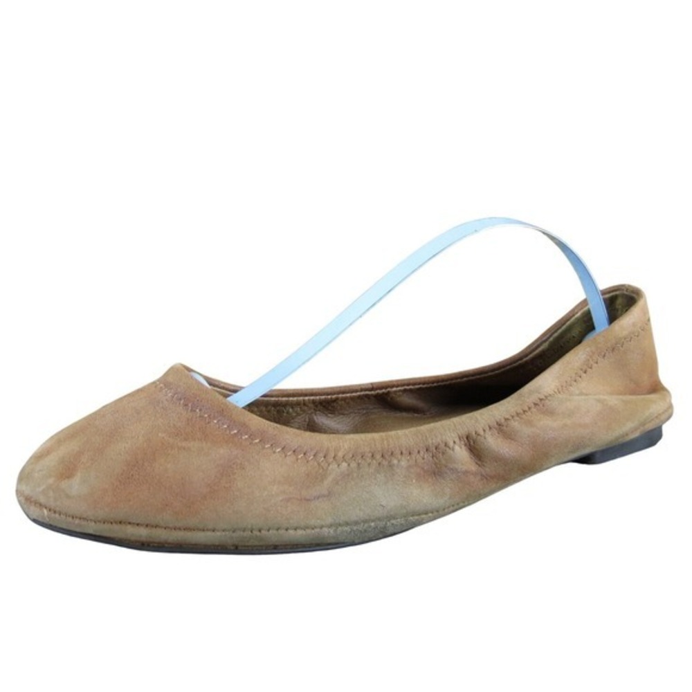 Lucky Brand Women's Emmie Ballet Brown Leather Sz 7 Medium Gently Used 2025